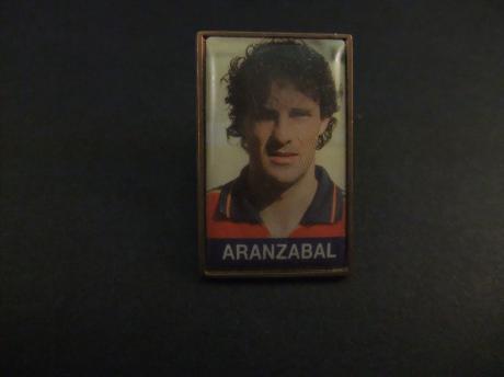 Agustín Aranzábal Spaans voormalig profvoetballer ( verdediger bij Real Zaragoza en Real Sociedad.)